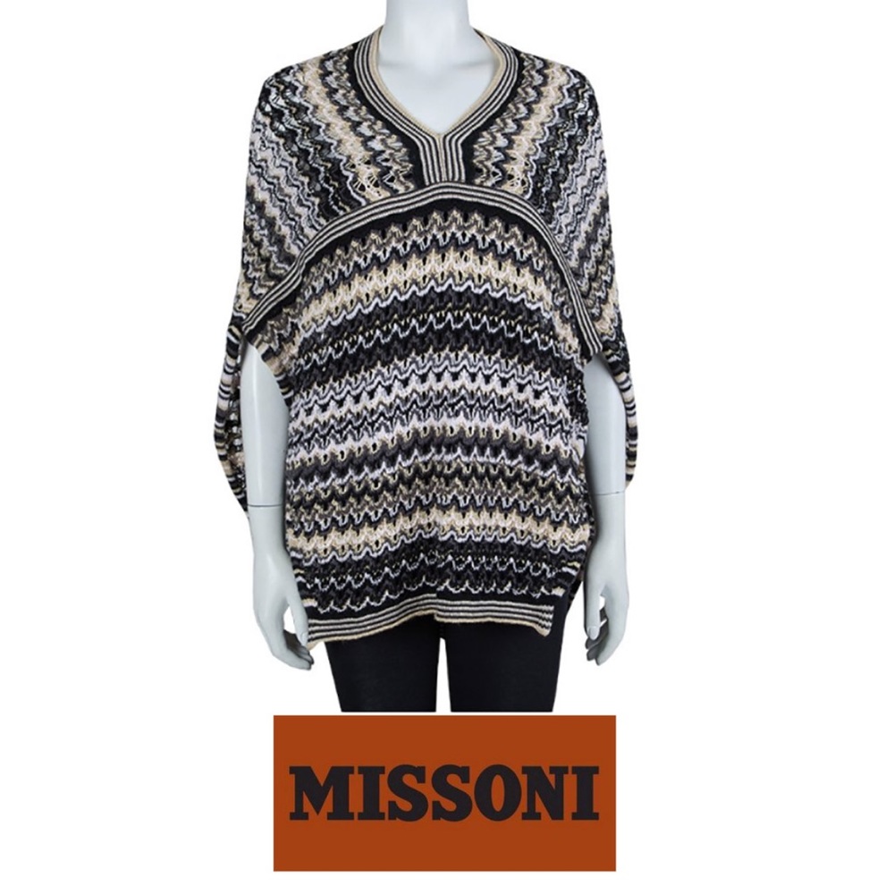 MISSONI knit poncho
